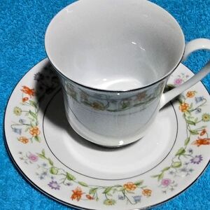 *VINTAGE* 2-pc Tea Cup & Saucer Set - Ashley Overseas Eternal Love